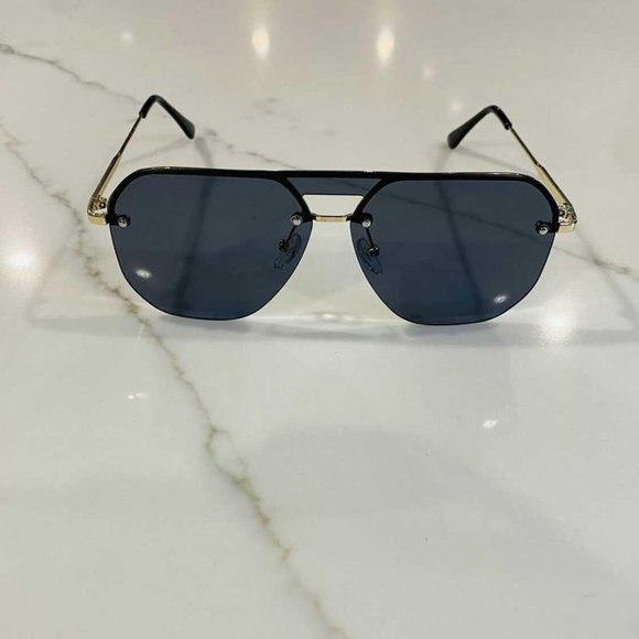 Flat Top Aviator Sunglasses - Picture 2 of 5